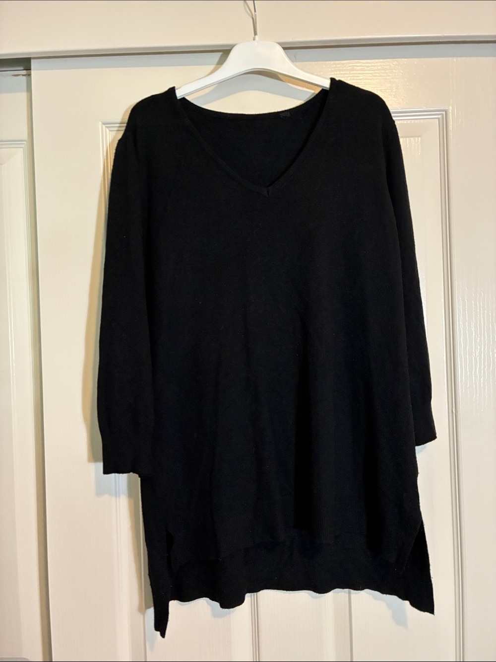 Black V-Neck Women's Sweater